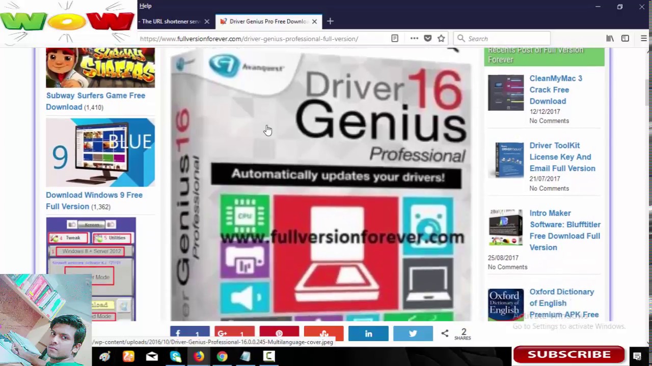 how to activation driver genius 16.0.0.249